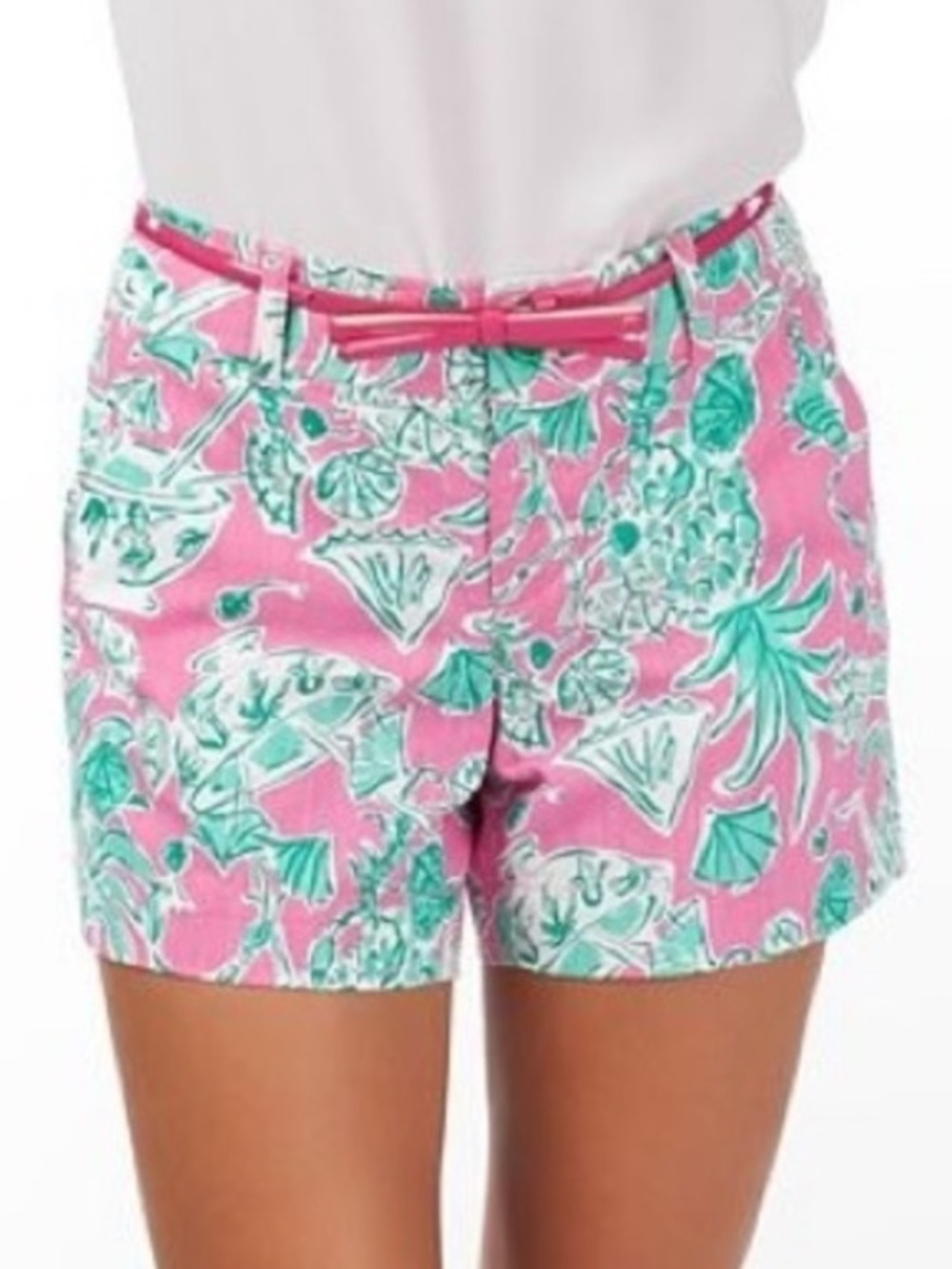Lilly Pulitzer The Callahan Short in Hottie Pink Scorpion Bowl Sz 2
